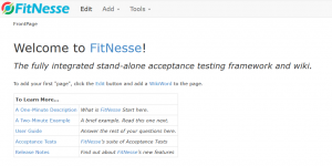 fitnesse-wiki